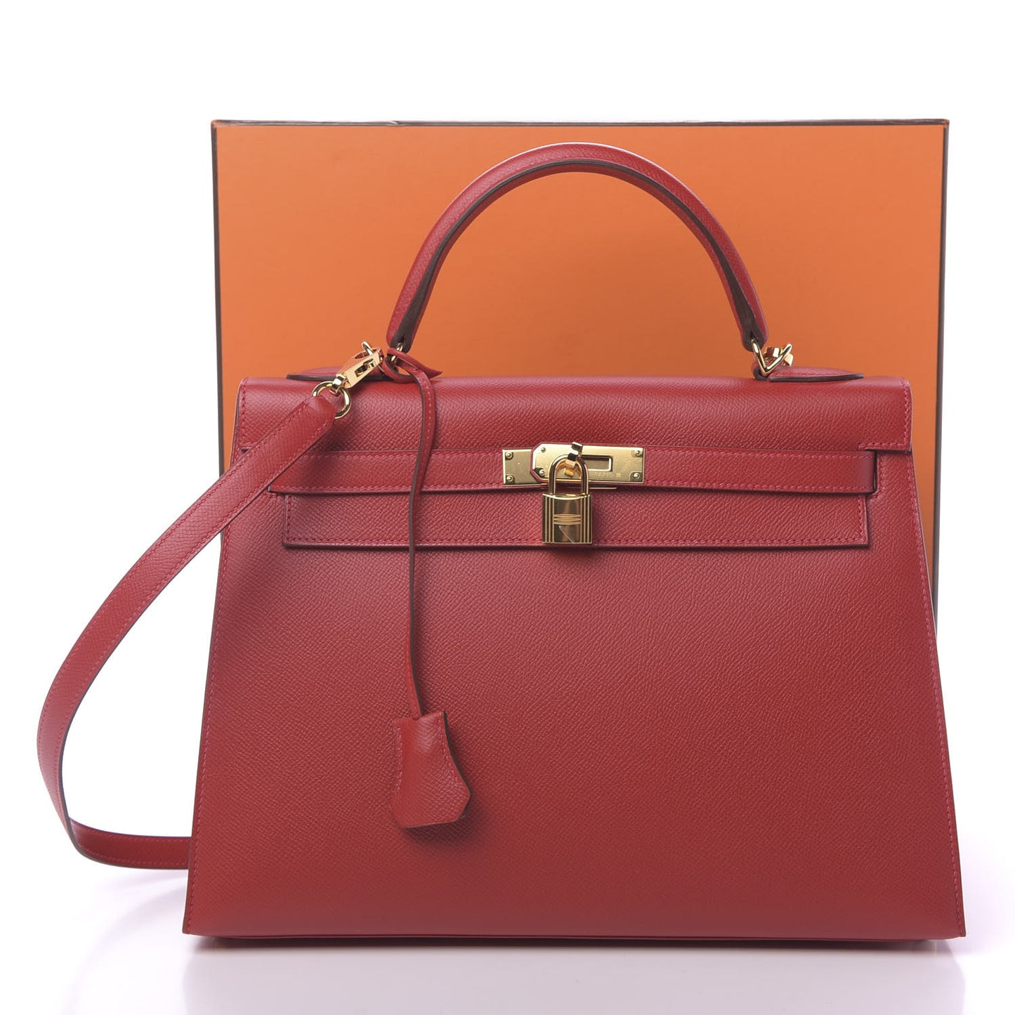 Epsom Kelly Sellier 32 Rouge Casaque