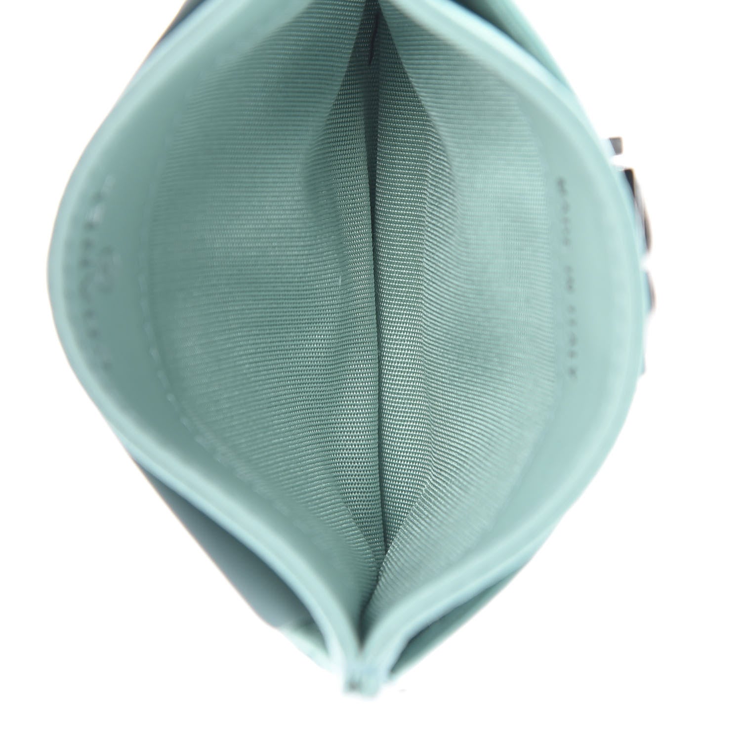Chanel Caviar Quilted Chevron Boy Card Holder Light Blue 5 of 8