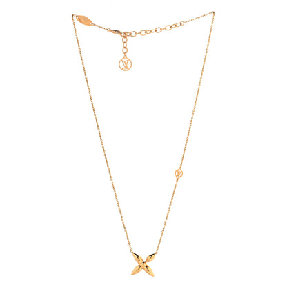 Louis Vuitton Metal Louisette Necklace Gold 3 of 6