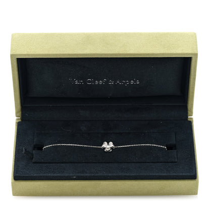 Van Cleef & Arpels 18K White Gold Diamond Mini Frivole Bracelet 4 of 4