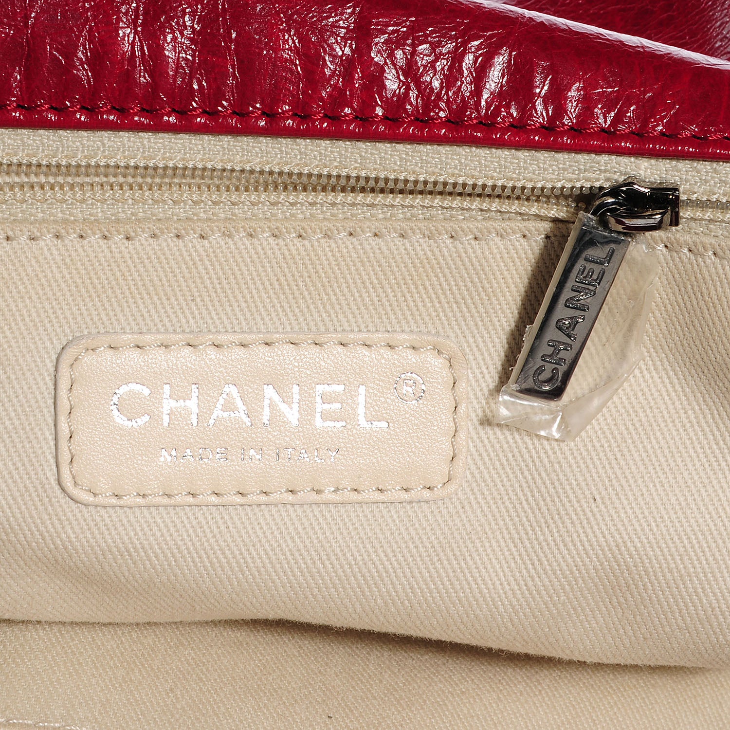 Chanel Glazed Goatskin Double Stitch Maxi Flap Red 6 of 7