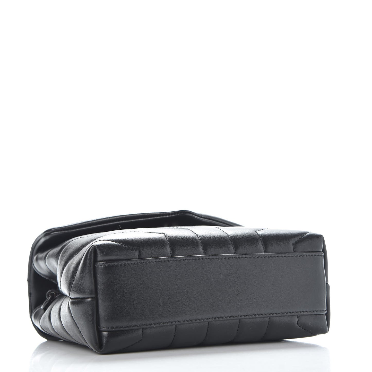 Calfskin Y Quilted Monogram Toy Loulou Crossbody Bag Black