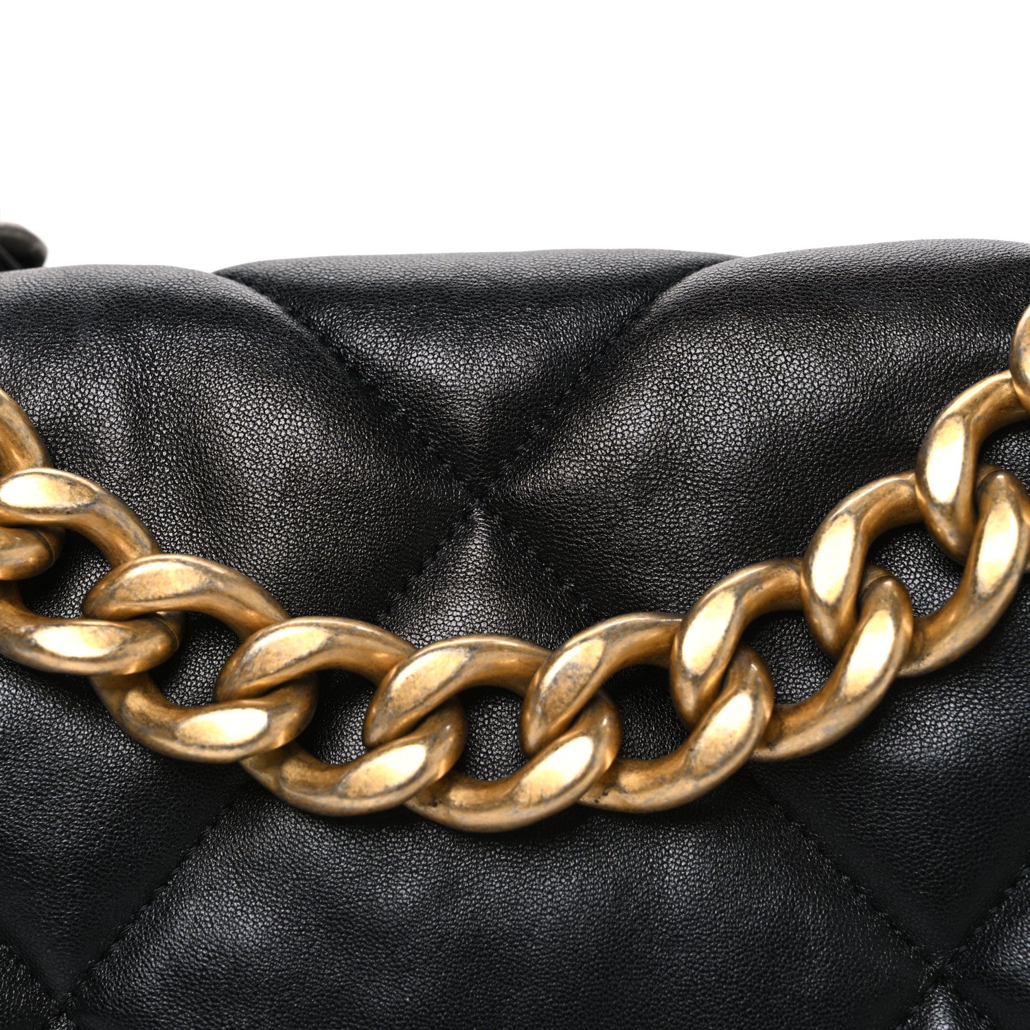 Chanel Lambskin Quilted Large Chanel 19 Flap Black 8 of 10