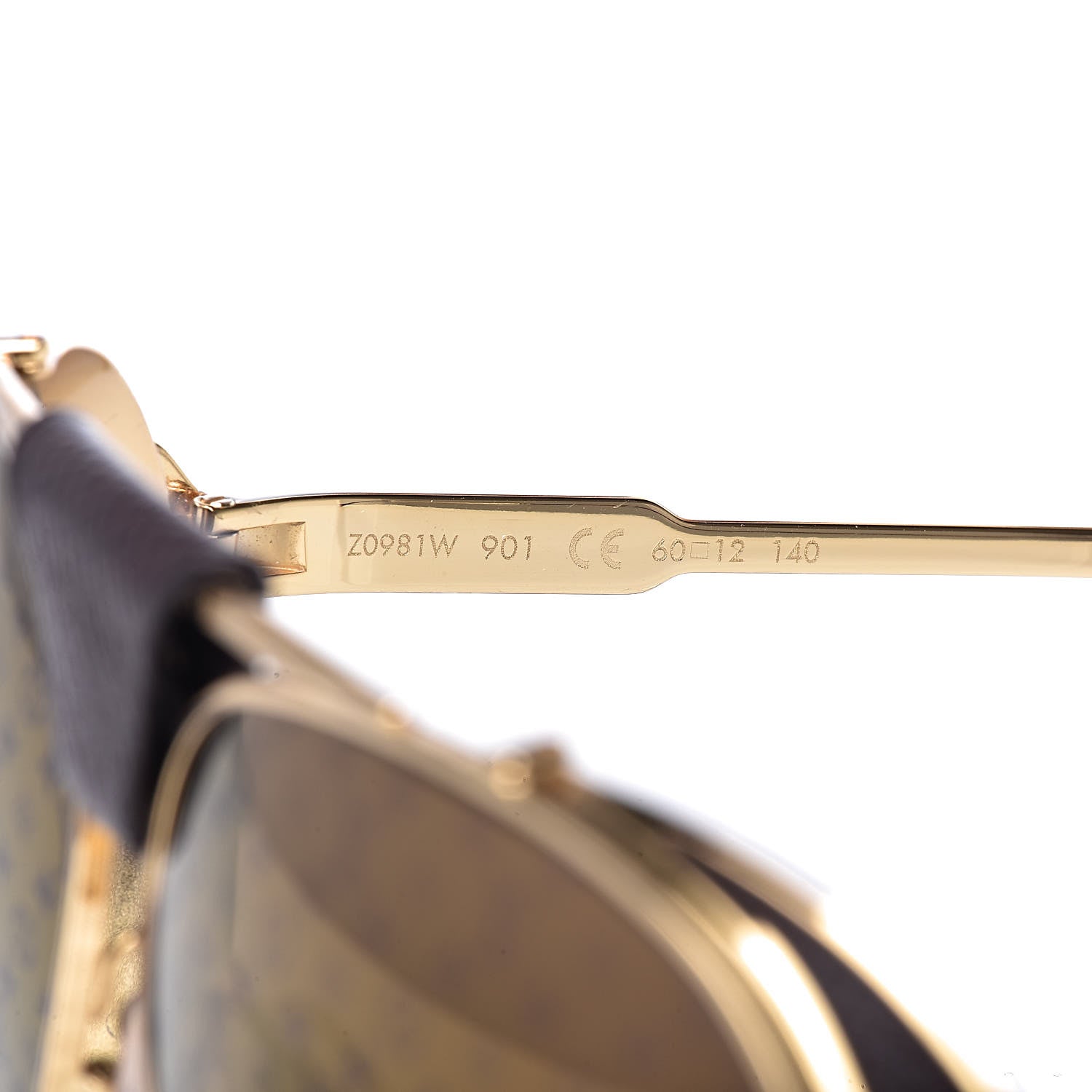 Louis Vuitton Sunglasses Z0981W Gold 6 of 8