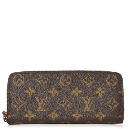 Louis Vuitton Monogram Clemence Wallet Fuchsia 1 of 8