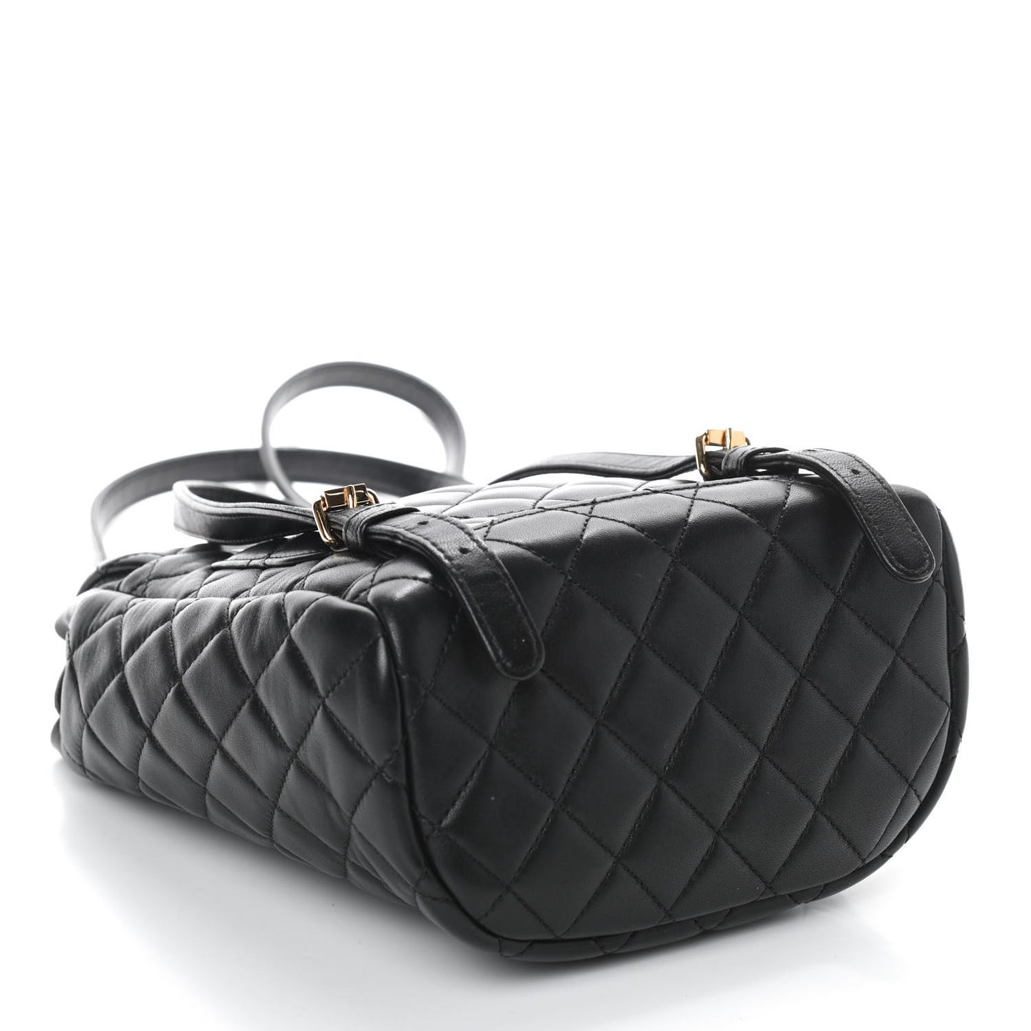 Lambskin Quilted Mini Urban Spirit Backpack Black