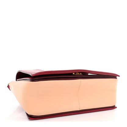 Celine Shiny Smooth Calfskin Medium Frame Shoulder Bag Ruby Nude 4 of 13