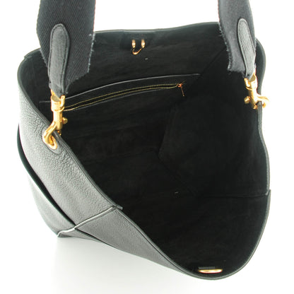 Celine Goatskin Sangle Bucket Bag Black 5 of 6