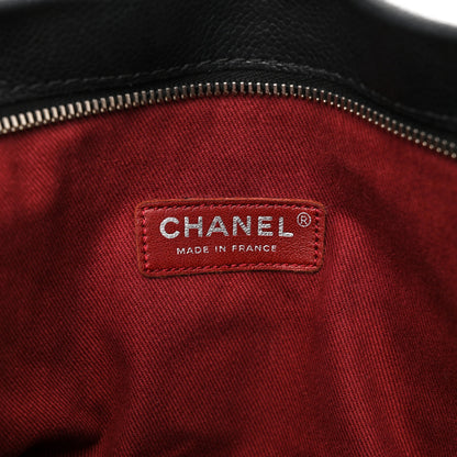 Chanel Caviar CC Tuck Medium Tote Black 8 of 14