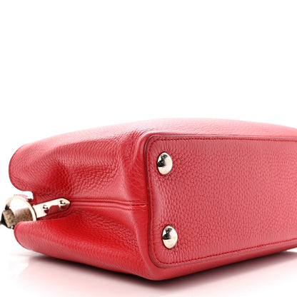 Louis Vuitton Taurillon Snakeskin Capucines BB Rubis 8 of 18