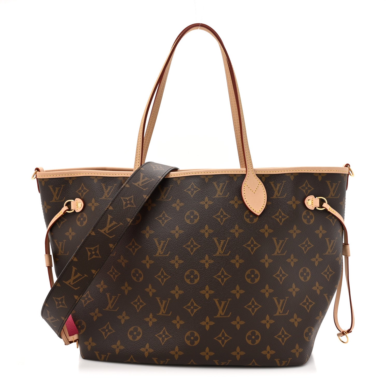 Louis Vuitton Monogram Inside Out Neverfull Bandouliere MM Rose Pondichery 1 of 14