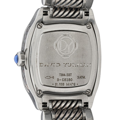 David Yurman Stainless Steel Diamond Bezel Mother of Pearl 25mm Thoroughbred Quartz Watch 4 of 4