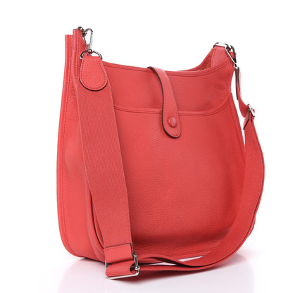 Hermes Taurillon Clemence Evelyne III GM Bougainvillea 3 of 11