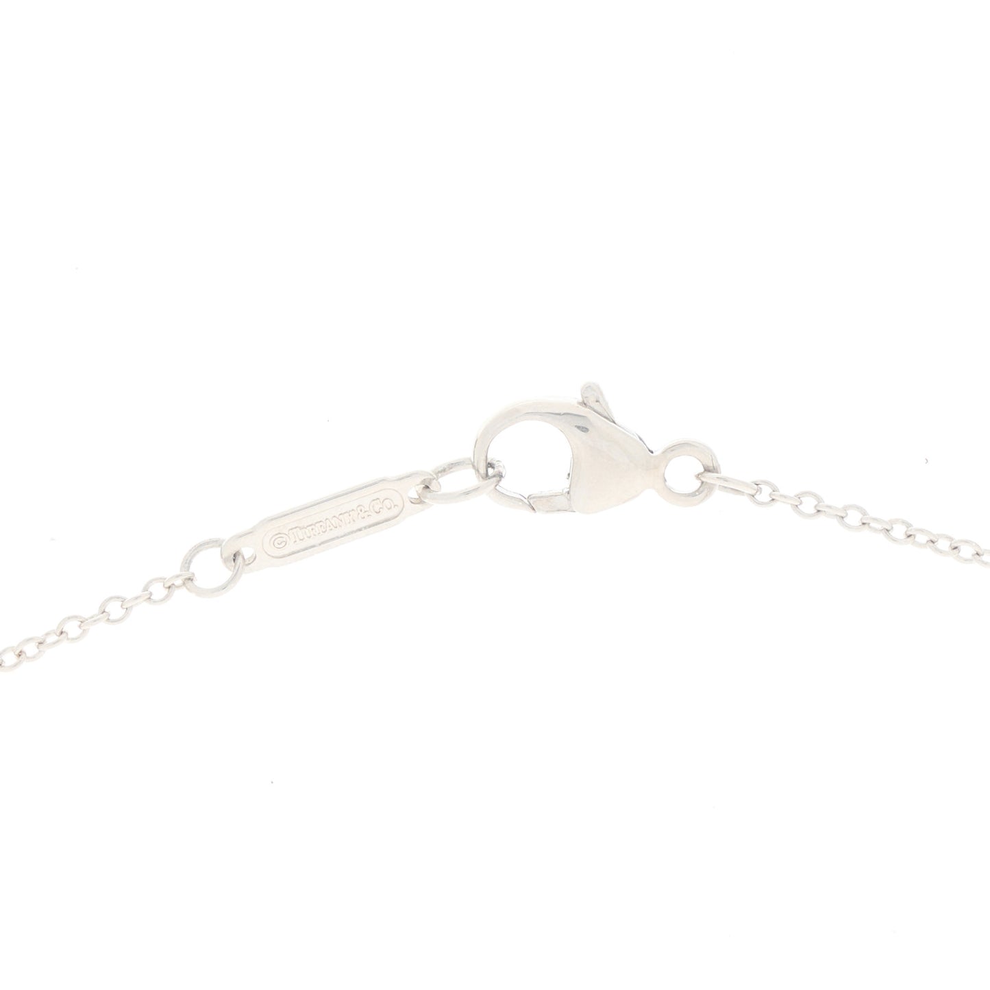 Platinum Diamond Heart Drop Pendant Necklace