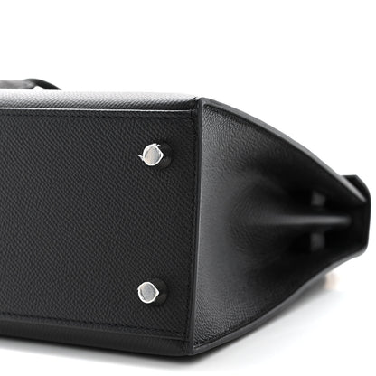 Hermes Epsom Kelly Sellier 25 Black 10 of 13