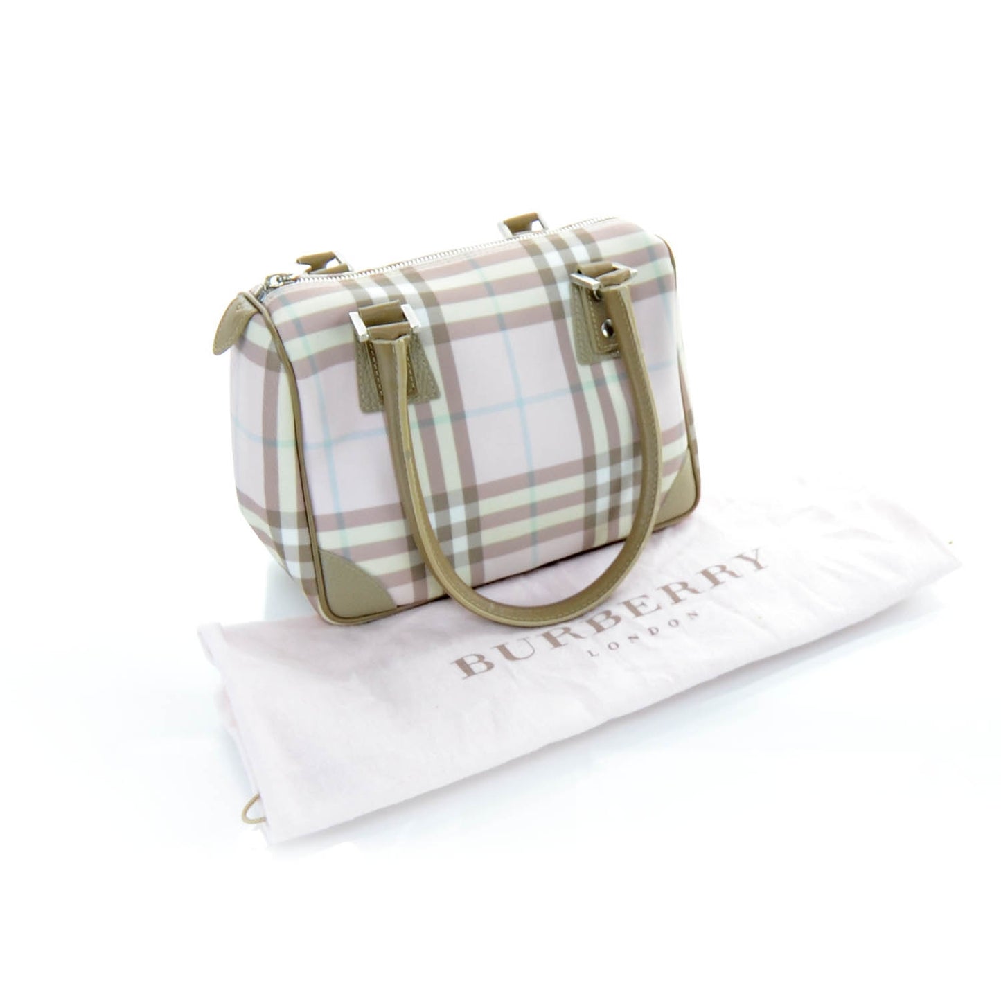 Candy Check Small Tote Pink