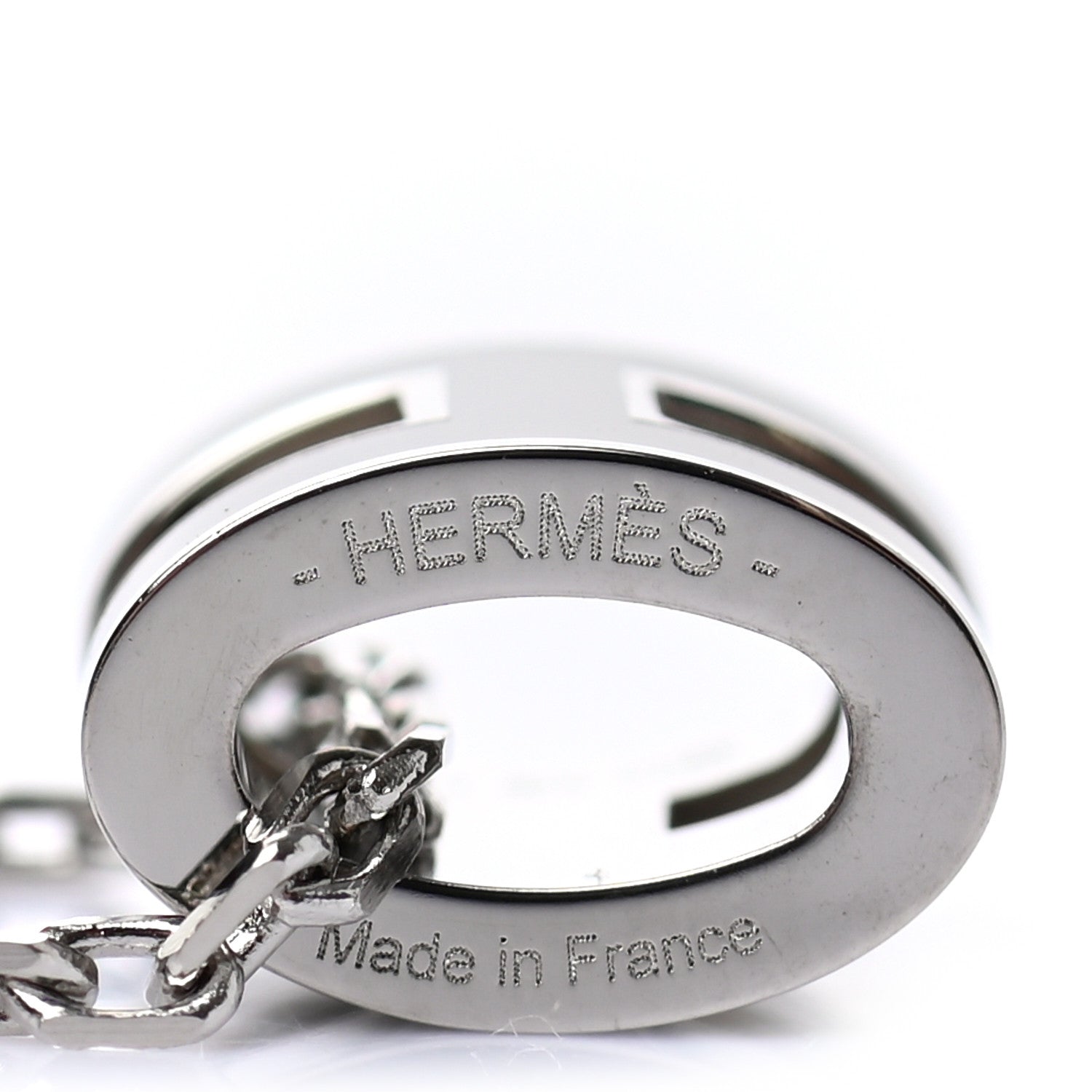 Hermes Lacquered Palladium Mini Pop H Pendant Necklace Black 5 of 6