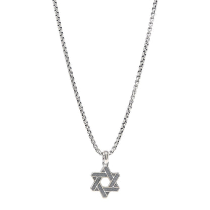 David Yurman Sterling Silver Star of David Pendant Necklace 1 of 5