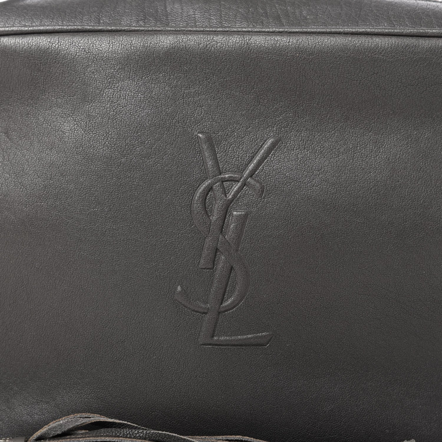 Saint Laurent Calfskin Monogram Small Lou Camera Bag Storm 10 of 14