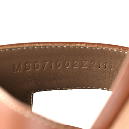 Hermes Calfskin Oasis Sandals 38 Gold 6 of 8