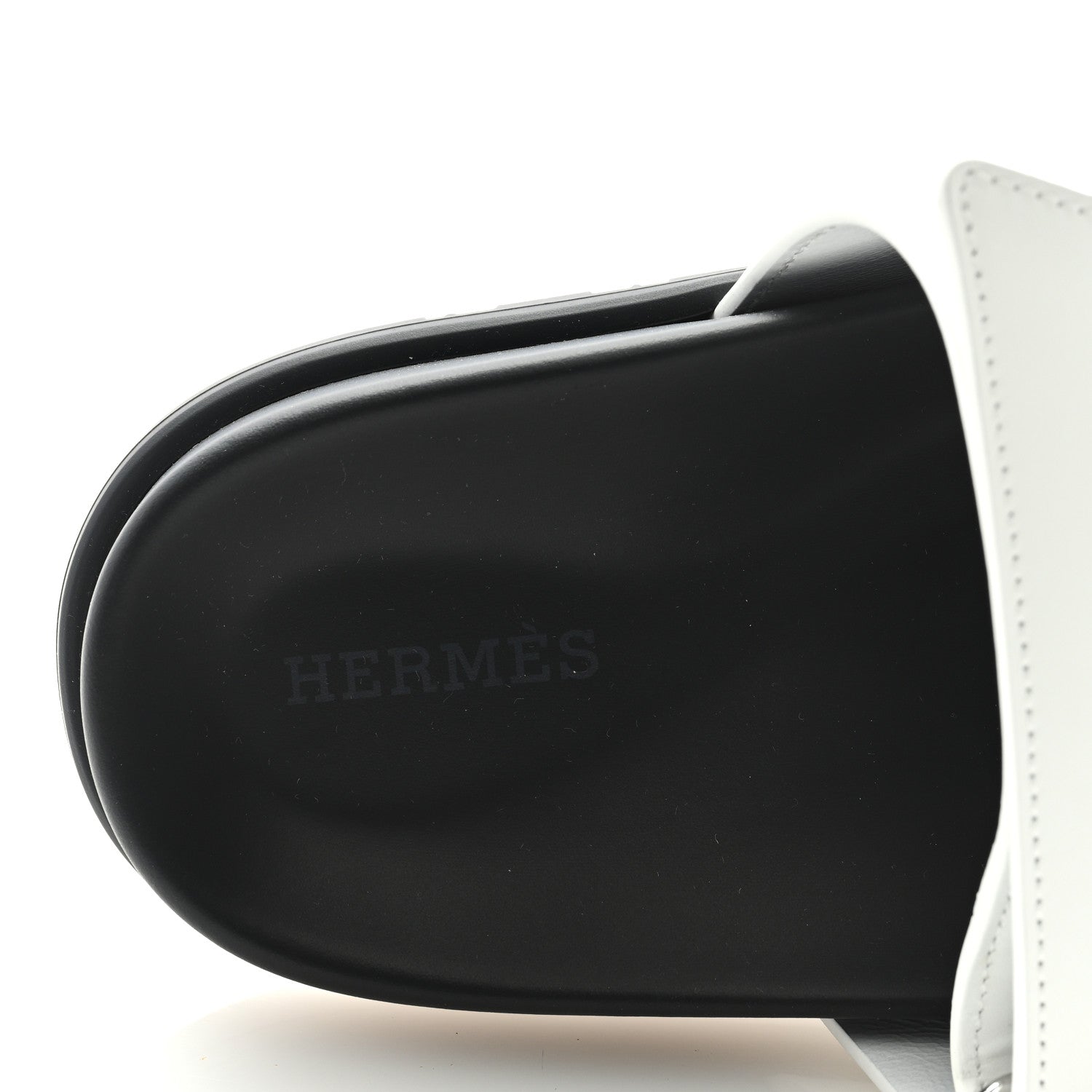Hermes Calfskin Womens Chypre Sandals 37 White 7 of 8