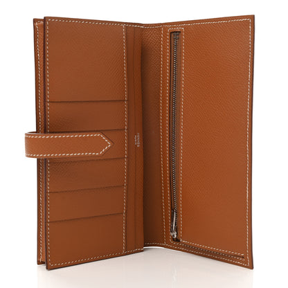 Hermes Epsom Bearn Gusset Wallet Gold 5 of 8