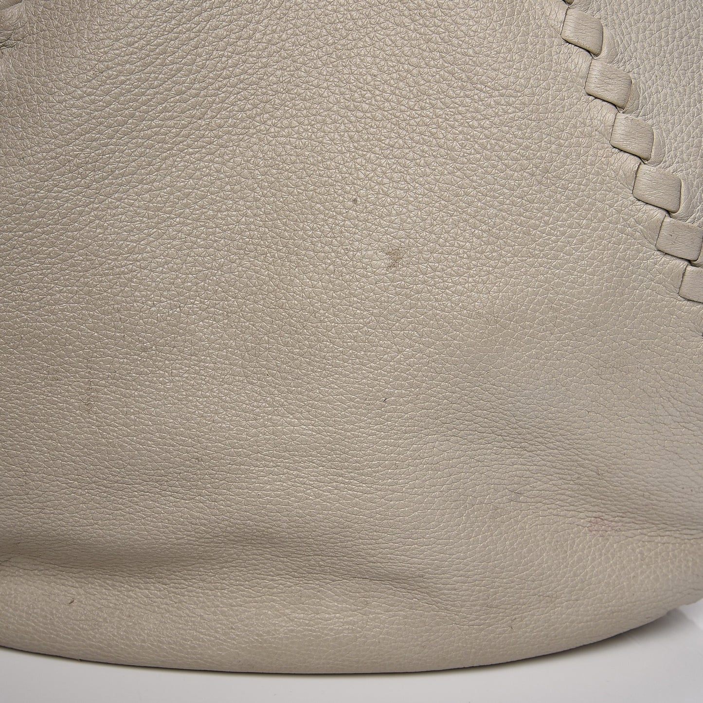 Cervo Deerskin Large Hobo Bianco White