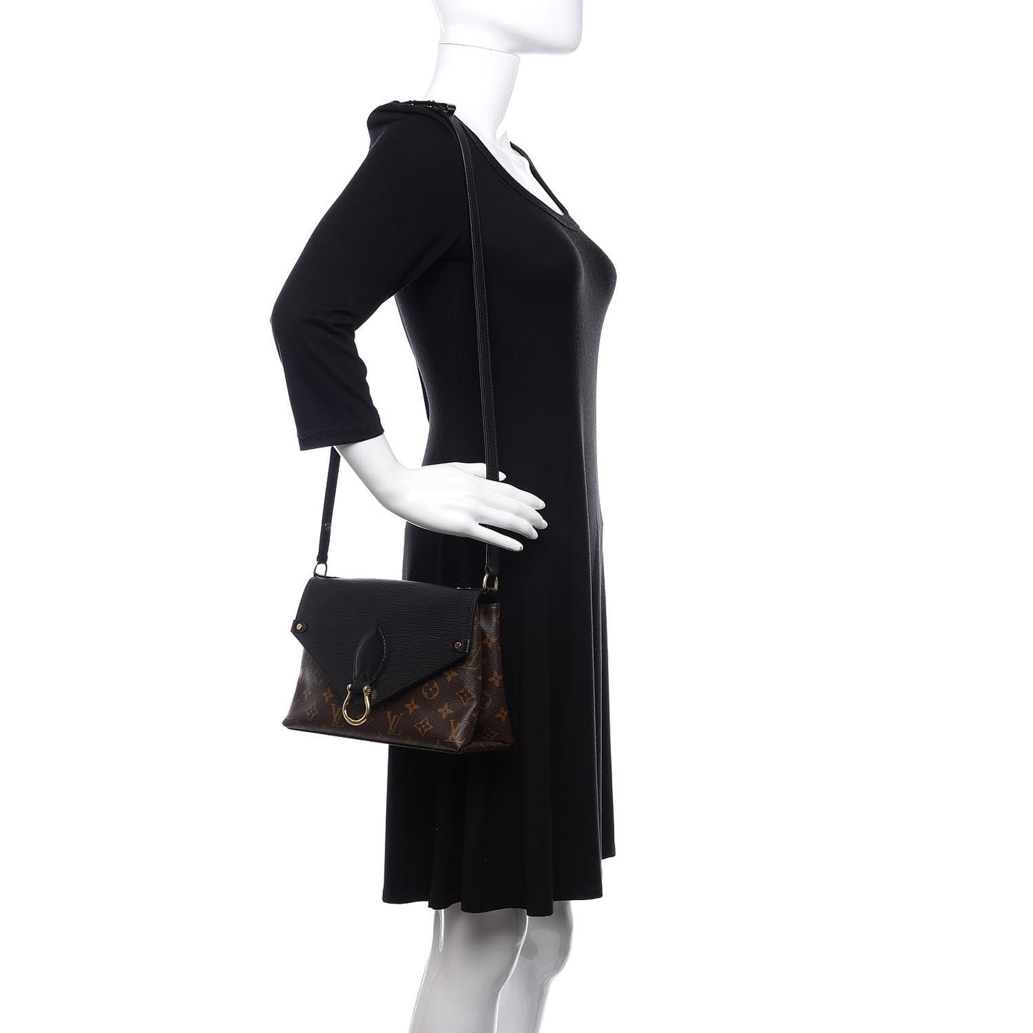 Epi Monogram Saint Michel Black
