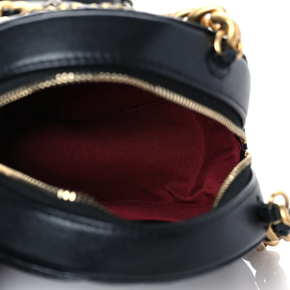 Chanel Lambskin Quilted Chanel 19 Round Clutch With Chain Black 5 of 10