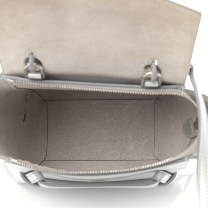 Celine Laminated Calfskin Nano Belt Bag Silver 5 of 13