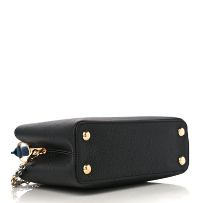 Louis Vuitton Taurillon Capucines BB Black General Blue 4 of 9