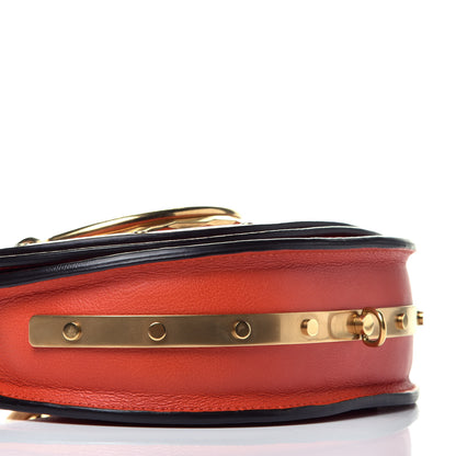 Chloe Calfskin Small Nile Bracelet Minaudiere Bag Sepia Red 8 of 8
