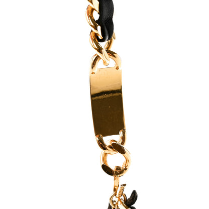 Chanel Lambskin Chain 31 Rue Cambon Medallion Belt Gold Black 5 of 7