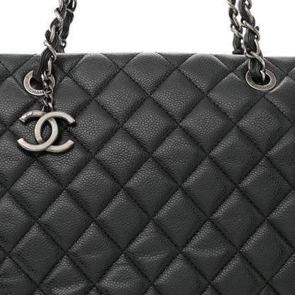 Chanel Caviar Quilted City Shopping Tote Black 8 of 14
