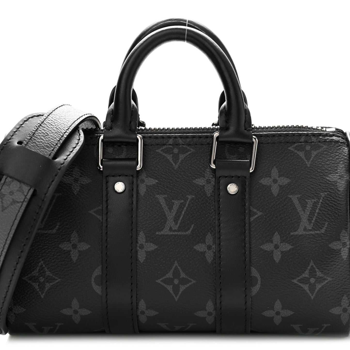 Reverse Monogram Eclipse Keepall XS Black