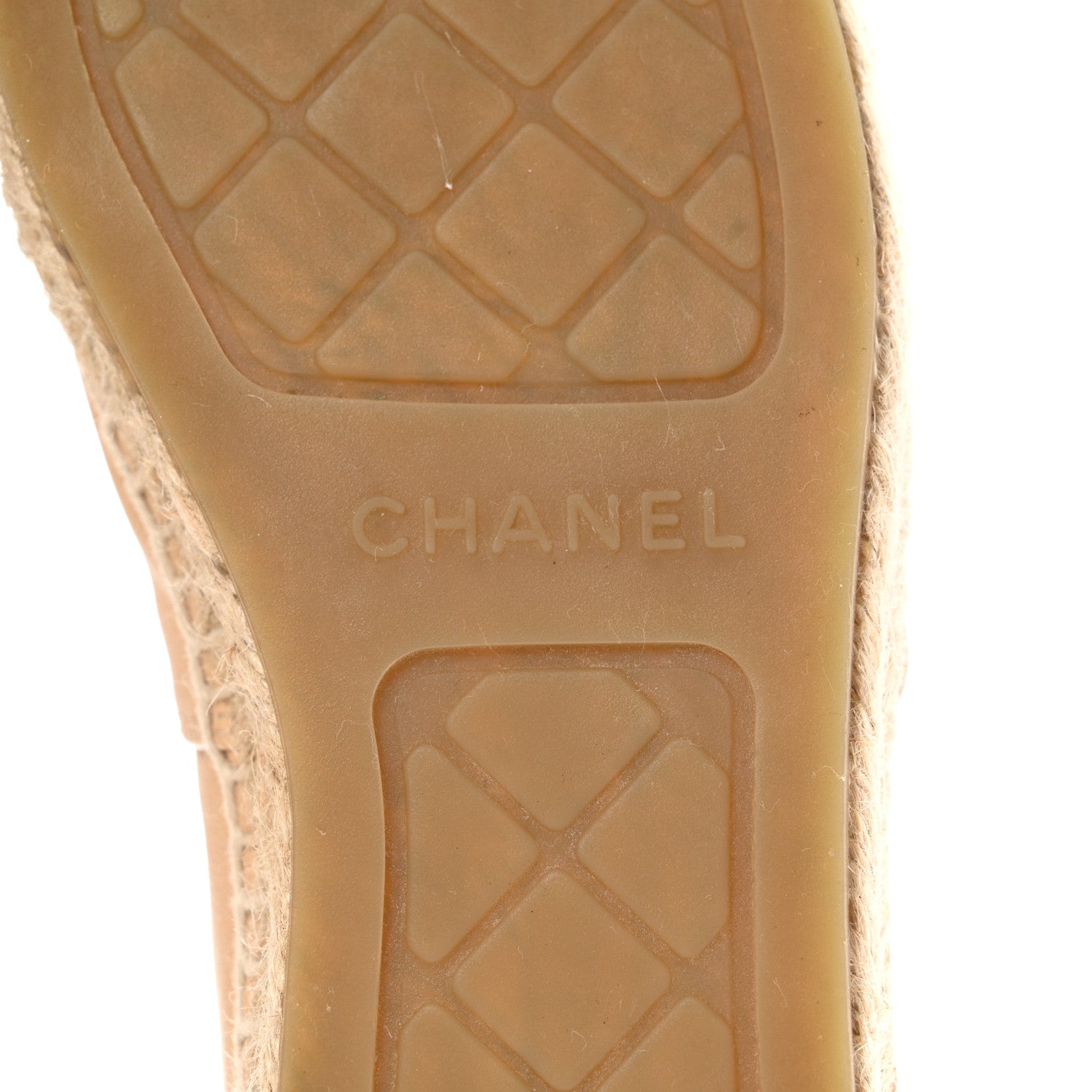 Chanel Lambskin CC Espadrilles 39 Beige Black 8 of 8