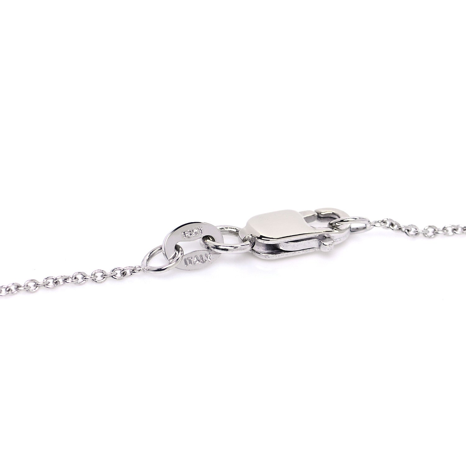 Roberto Coin 18K White Gold Diamond .39ctw Cross Pendant Necklace 4 of 6