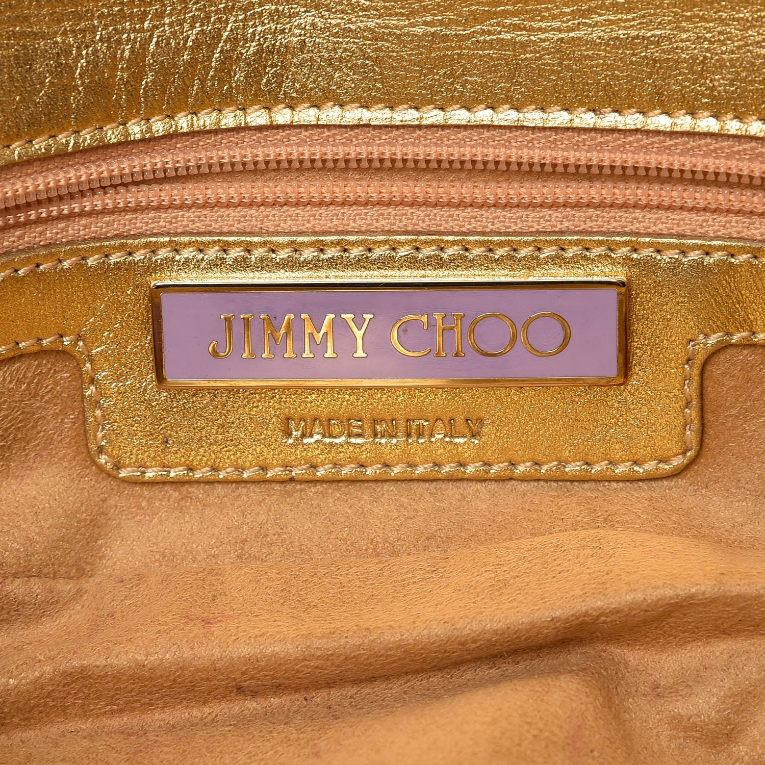 Jimmy Choo Metallic Lambskin Tulita Evening Bag Gold 6 of 15