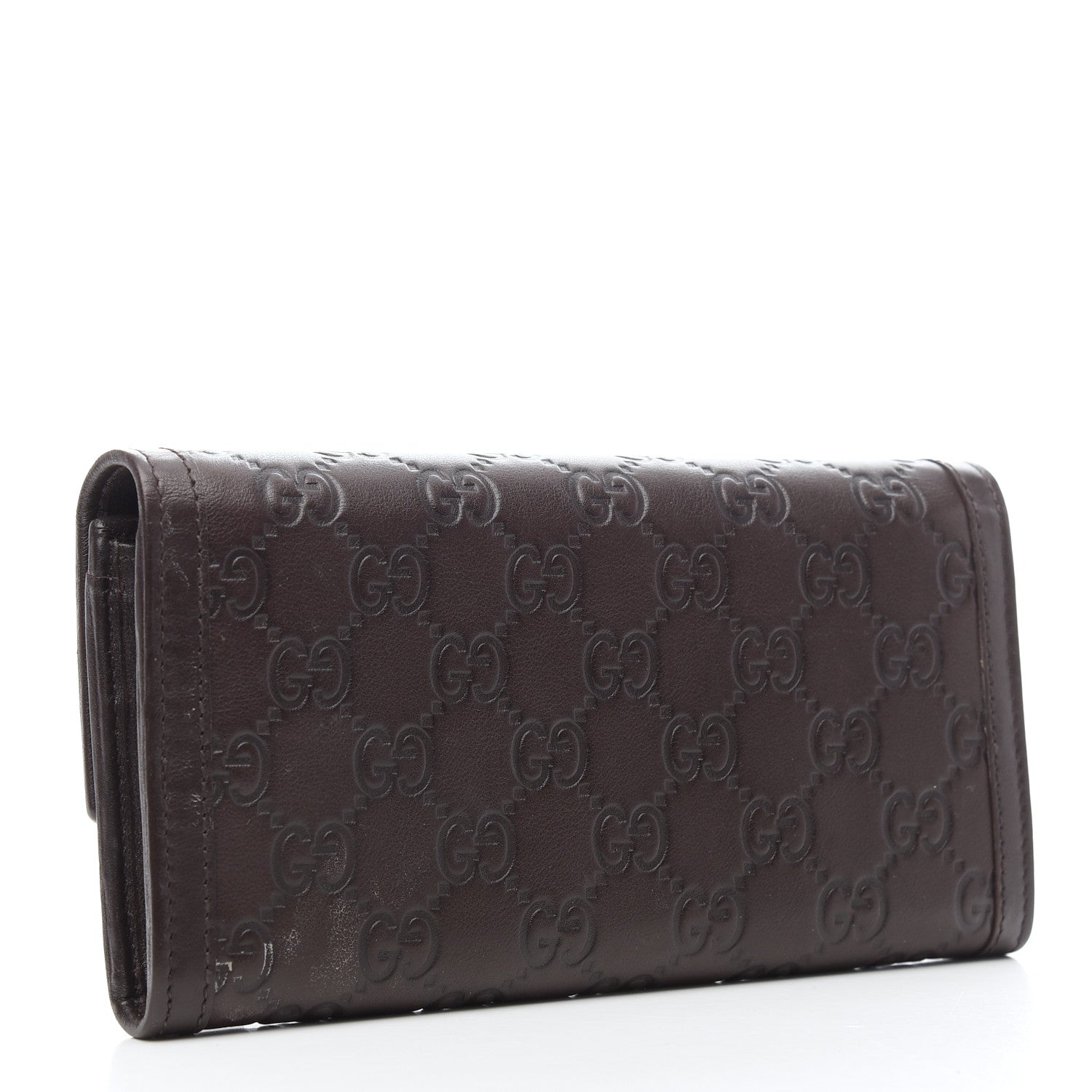 Gucci Guccissima Sukey Continental Wallet Chocolate 3 of 8