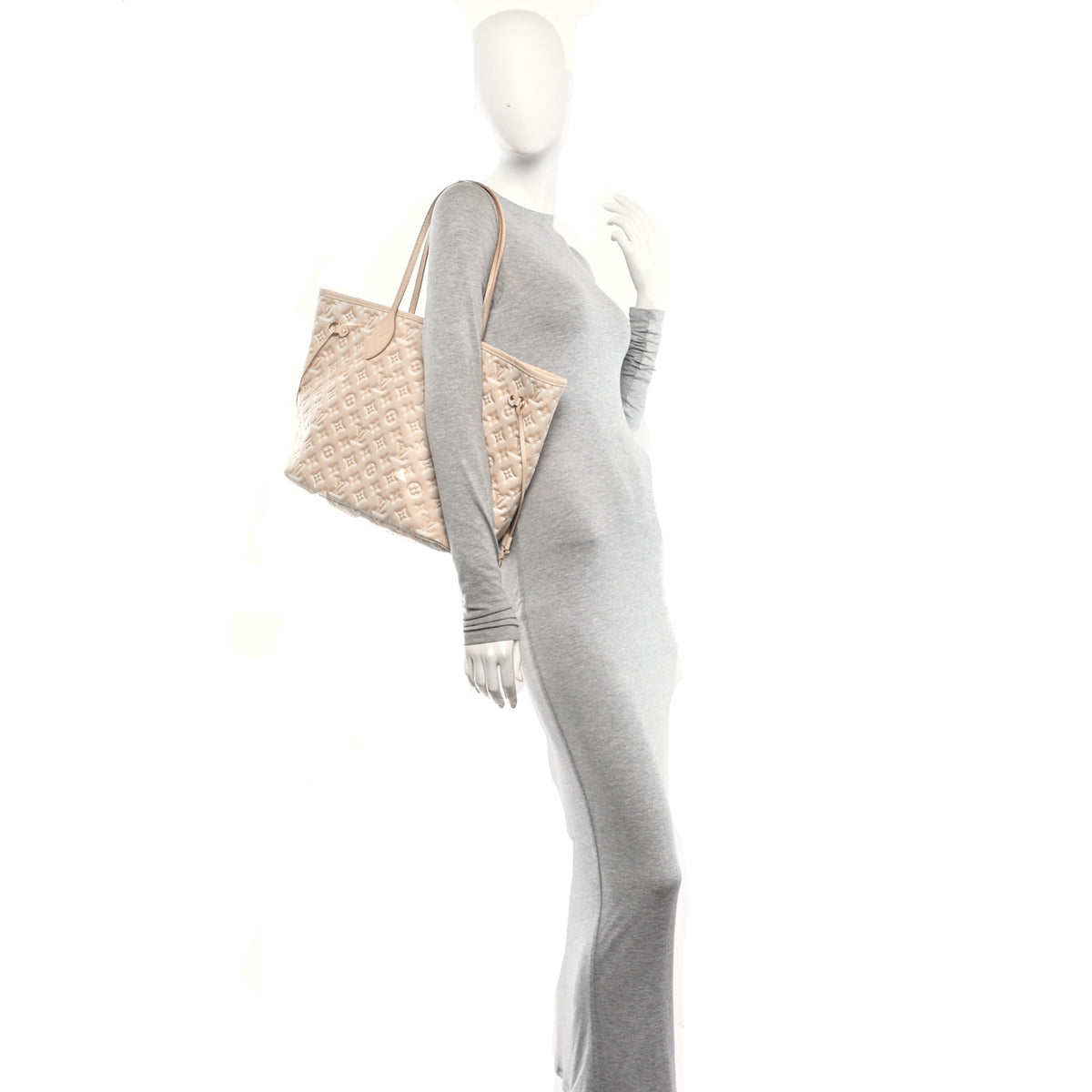 Louis Vuitton Empreinte Monogram Summer Stardust Neverfull MM Beige Clair 2 of 10