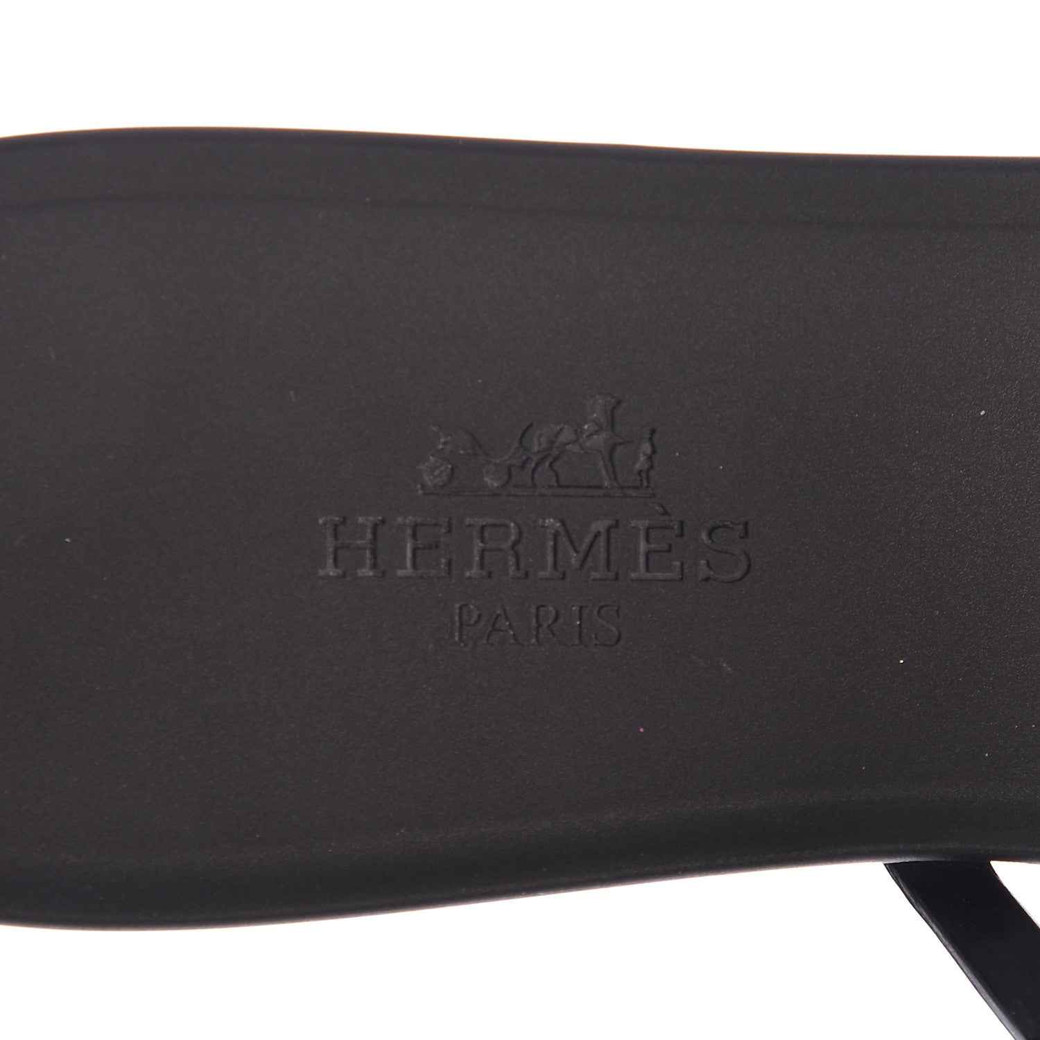 Hermes Rubber Chaine d'Ancre Rivage Sandals 37 Black 7 of 9