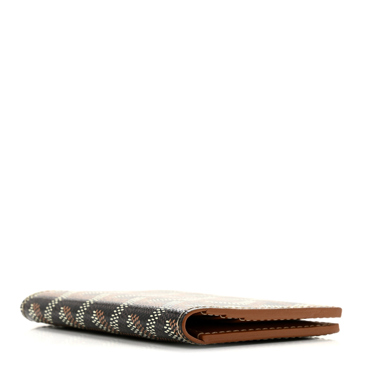 Goyardine Saint Marc Folding Card Case Black Gold