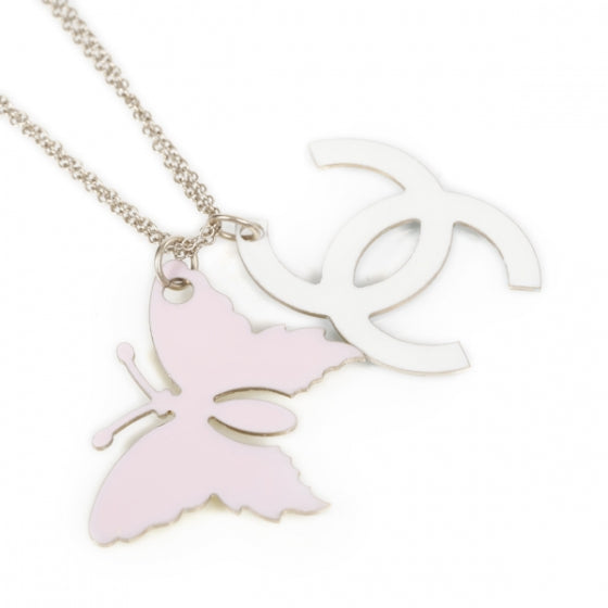 Resin Butterfly CC Necklace Multicolor