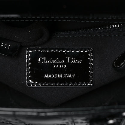 Christian Dior Patent Cannage Small Lady Dior Black 6 of 16