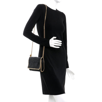 Stella McCartney Shaggy Deer Falabella Crossbody Bag Black 2 of 8