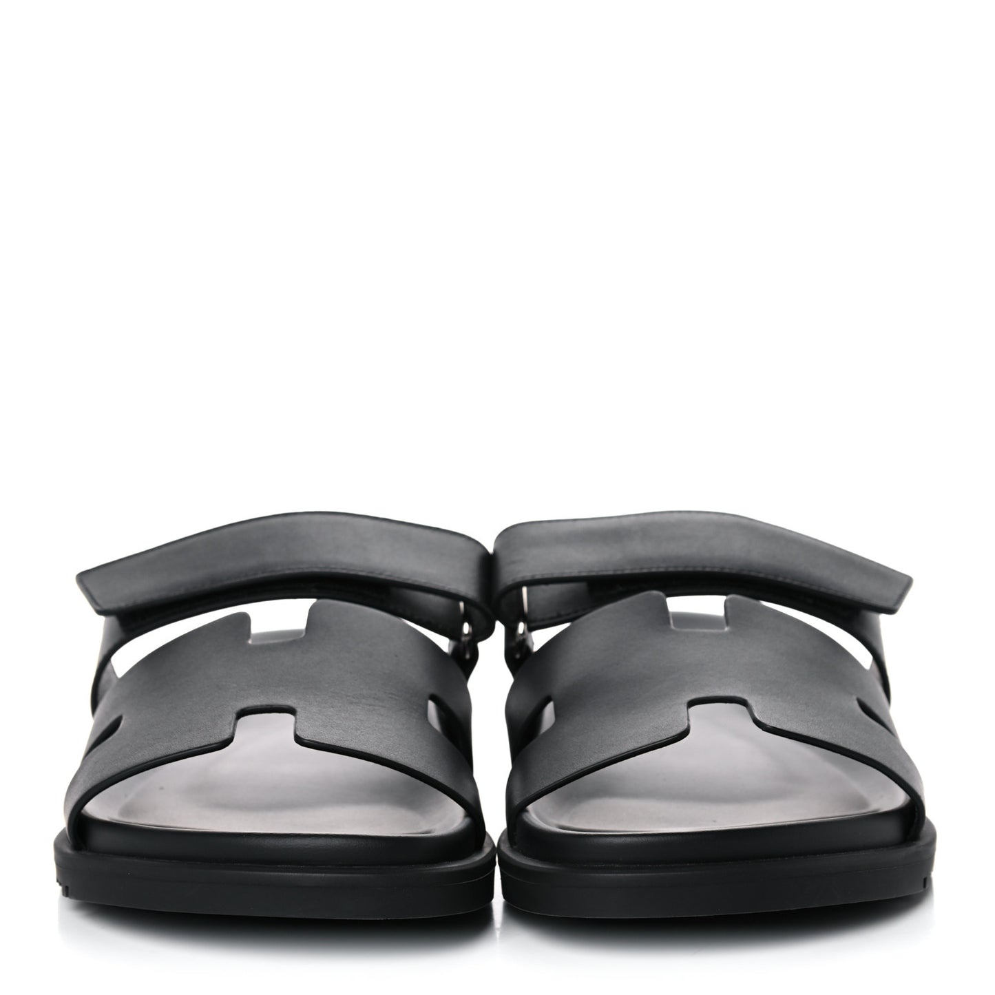 Calfskin Womens Chypre Sandals 41.5 Black