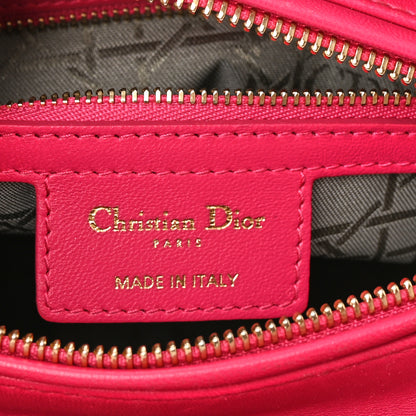 Christian Dior Lambskin Cannage Medium Lady Dior Pink 5 of 9