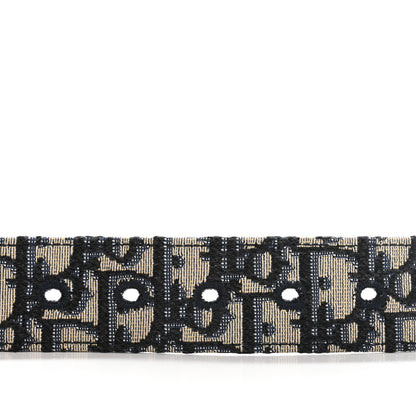 Christian Dior Oblique 35mm Belt 90 36 Beige Black 7 of 7