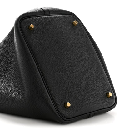 Hermes Taurillon Clemence Picotin Lock 22 MM Black 9 of 11
