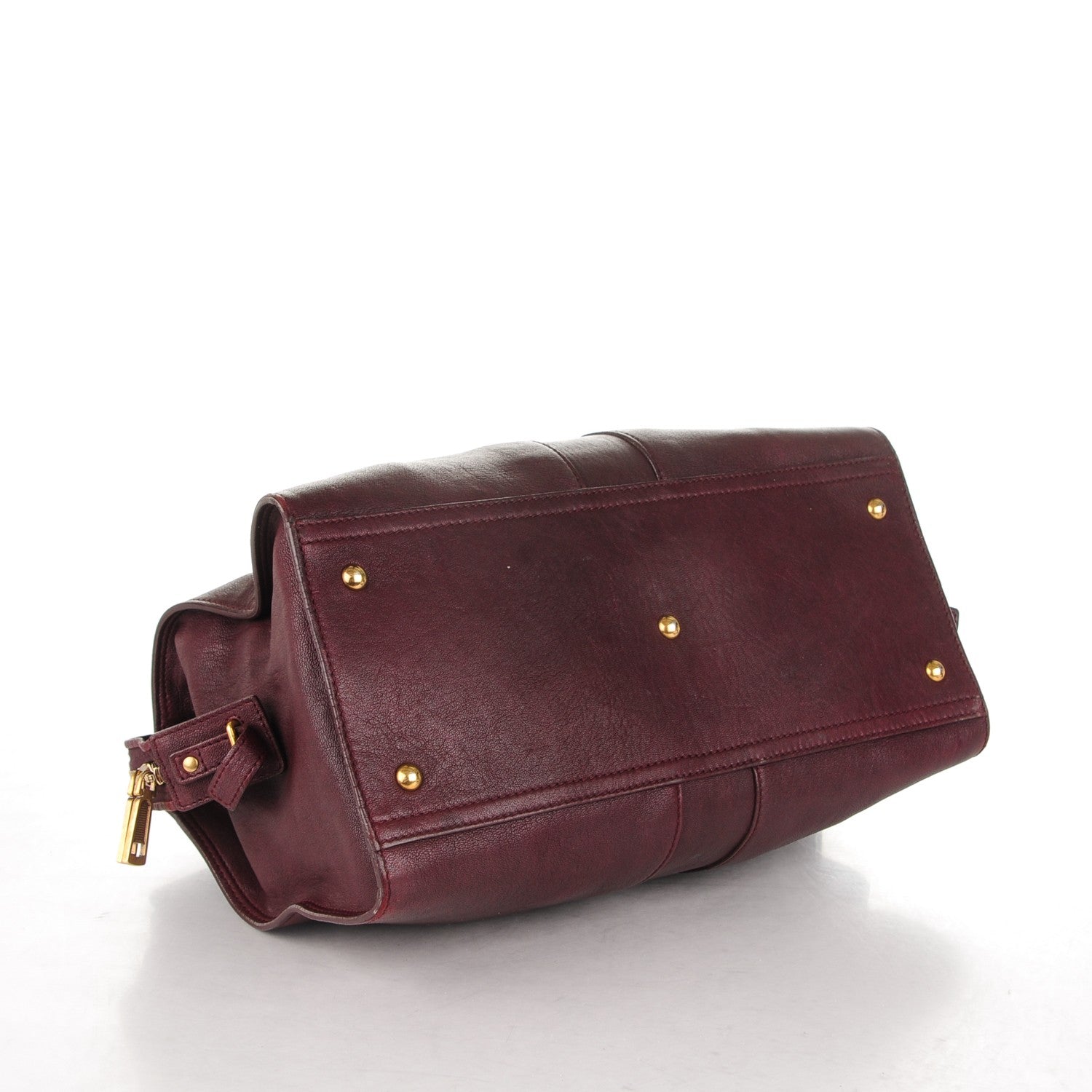 Saint Laurent Sheepskin Medium Cabas ChYc Plum 4 of 7